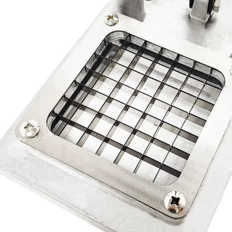 Manual Potato Chip Cutter – 10mm Stainless Steel Grid – Heavy Duty Aluminium Lever Slicer