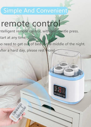 8-in-1 Milk Warmer & Steriliser – 4-Bottle Capacity – 170W – BPA-Free – Dual Voltage – Quiet