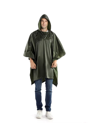 Adult Outdoor Rain Poncho 140 × 200 cm Waterproof Polyester Cape