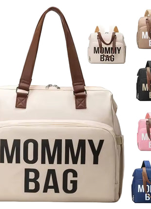 Mommy Diaper Bag 40x17x35cm Waterproof Oxford – 4-in-1 Backpack Tote with Wet/Dry Compartment