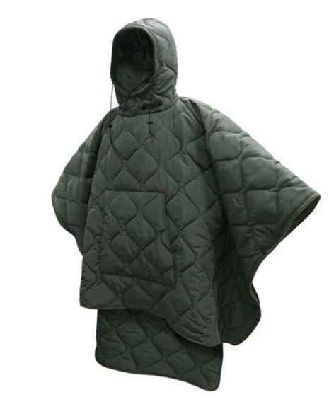 Wearable Sleeping Bag Poncho 150x200 cm – Polyester Hooded Cloak Blanket