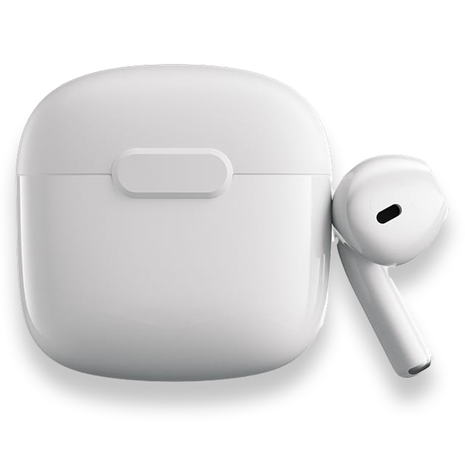 Norden Echo TWS Bluetooth Earphones – True Wireless, Bluetooth 5.0, Charging Case, 10m Range, Type-C Charging, Compatible with Android & iOS - White