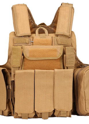 Tactical Vest 54x30x57cm Oxford Cloth Quick Release Modular Carrier