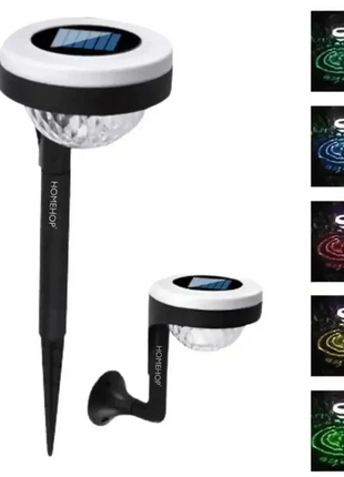 Solar Garden Light with Dusk-to-Dawn Auto On/Off, IP65 Waterproof, 2-in-1 Ground Stake or Wall Mount