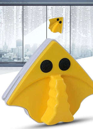 Magnetic Double-Sided Glass Cleaner for 3–8 mm Glass Windows and Doors with Extra Scraping Strips