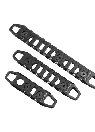 Tactical Picatinny Rail Set – 150 mm/110 mm/80 mm Black 20 mm Mount
