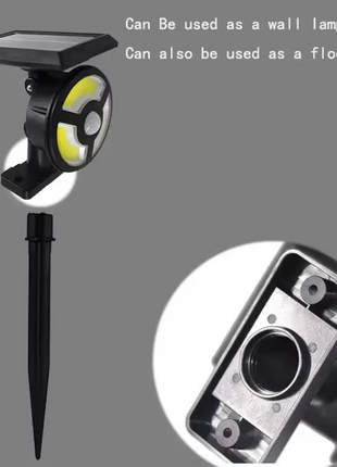Multifunctional Solar Motion Sensor Garden Lamp - 200lm LED COB, IP67 Water resistant