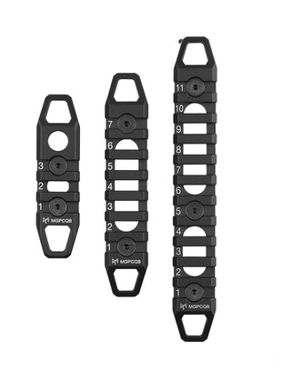 Tactical Picatinny Rail Set – 150 mm/110 mm/80 mm Black 20 mm Mount