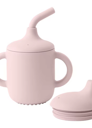 Baby Training Cup 180ml Silicone with Straw and Handles – Non-Spill Sippy Cup for Toddlers – BPA-Free