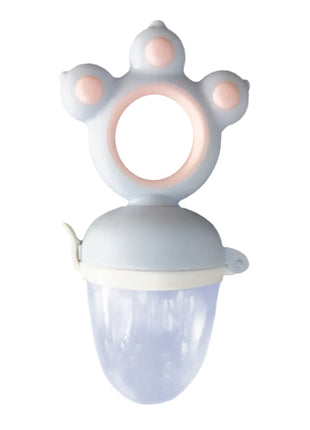 Silicone Baby Fruit Feeder – BPA-Free Fresh Food Teether with Paw Handle
