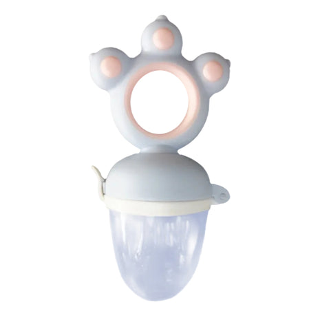 Silicone Baby Fruit Feeder – BPA-Free Fresh Food Teether with Paw Handle