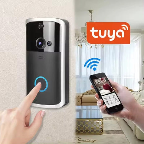Wi‑Fi Video Doorbell 166° Wide‑Angle Lens Night Vision Smart Intercom