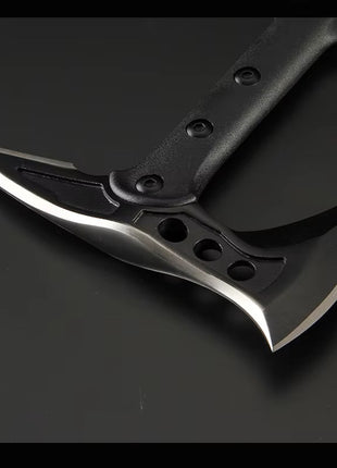 Outdoor Camping Axe 19 cm × 40 cm – 440 Stainless Steel Double‑Blade, Black