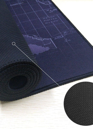 Large Extended Gaming Mouse Pad Map Desk Mat 80 x 30 cm, Rubber + Cloth, Anti-Slip Base for Keyboard, PC & Laptop