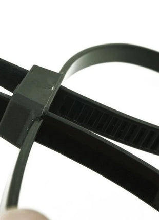 Disposable Nylon Handcuffs Double Loop 114kg Strength – Heavy Duty Self-Locking Zip Tie Restraint Black (10-Pack)