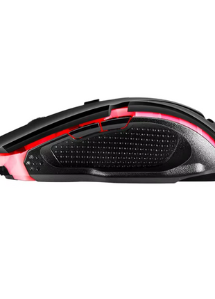 Wired Gaming Mouse USB – 3200 DPI Optical Sensor + 6 Buttons – LED Lighting – Ergonomic Design – Black