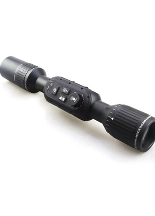Rifle Scope 3–24x Aluminium Alloy 4K UHD Smart Ballistic Rangefinder Night Vision – Black 9002