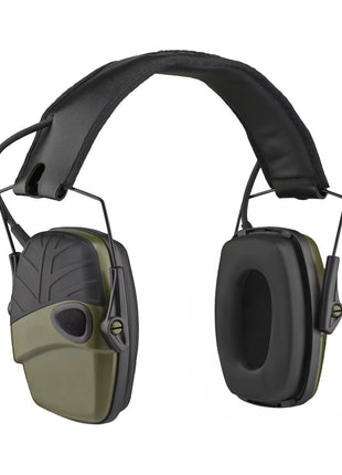 Head Mounted Folding Noise Cancelling Earmuffs for Shooting & Construction Over The Head Foldable Cushion padded Headband Ear Muff