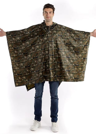 Adult Outdoor Rain Poncho 140 × 200 cm Waterproof Polyester Cape
