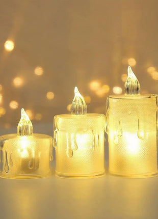 LED Flameless Candles – 24 Pack Warm White Flickering Tea Lights