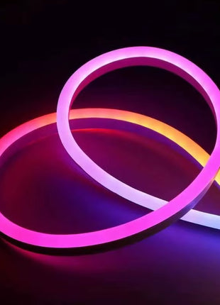 LED Neon Rope Light 5m RGB IC – Smart App + Remote Control – IP68 Silicone Strip with USB – Flexible Ambient Lighting