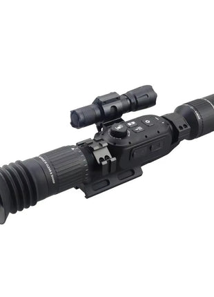 Rifle Scope 3–24x Aluminium Alloy 4K UHD Smart Ballistic Rangefinder Night Vision – Black 9002