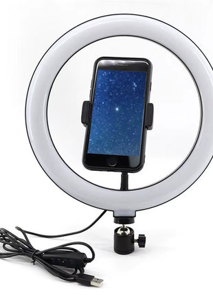 Ring Light Replacement 30cm with USB Power + Wired Remote – Adjustable Brightness & Color – Phone Holder