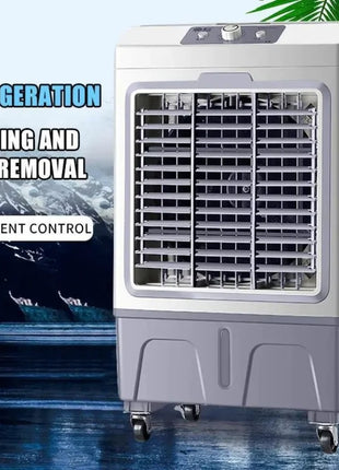 Air Cooler 40L Evaporative – 5000m³/h Max Airflow, 3-in-1 Cooling Purifier Humidifier – Grey