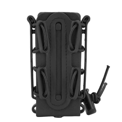 Magazine Pouch 9 mm – Plastic, Quick‑draw Twist, Waterproof, 130 g – Belt & MOLLE Clips – Red / Green / Khaki / Black