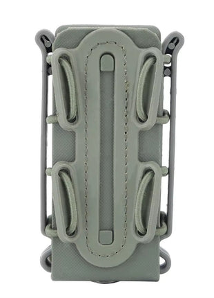 Magazine Pouch 9 mm – Plastic, Quick‑draw Twist, Waterproof, 130 g – Belt & MOLLE Clips – Red / Green / Khaki / Black