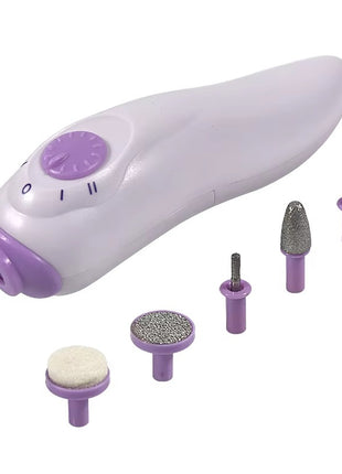 2-in-1 LED Nail Dryer & Electric Nail File – 12W USB Lamp – 5 Attachments – Portable Kit