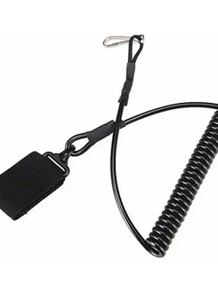 Tactical Spring Lanyard >1.5 m Stretch Coiled Cable Retention Strap