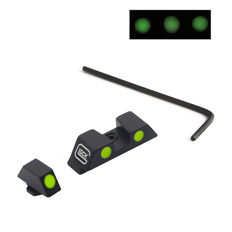 Glock Night Sight Set for G17-G39 Gen4 – CNC Aluminum Green Glow Sights