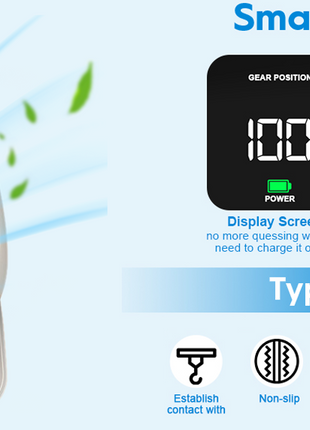 Rechargeable Desk & Wall Fan – 4000 mAh 3-Speed USB Fan