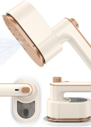 Portable Electric Mini Iron for Clothes, Heat Transfer Vinyl & Crafts, Constant Temperature, Foldable Travel Iron