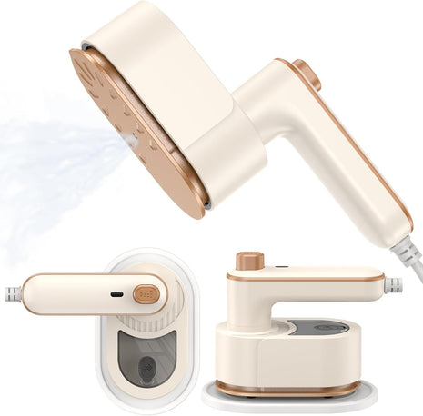 Portable Electric Mini Iron for Clothes, Heat Transfer Vinyl & Crafts, Constant Temperature, Foldable Travel Iron