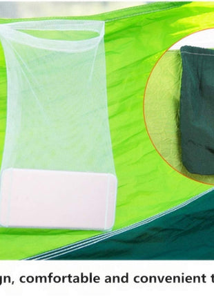 Camping Hammock 290x140cm Nylon with Mosquito Net – Lightweight Foldable Outdoor Hammock