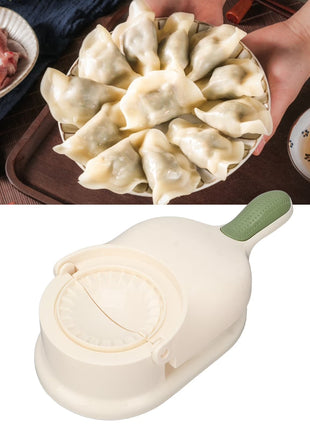 Portable Manual Dumpling Maker with Pressing Mold, Food Grade PP Dough Skin Press, 28.5 cm Kitchen Tool