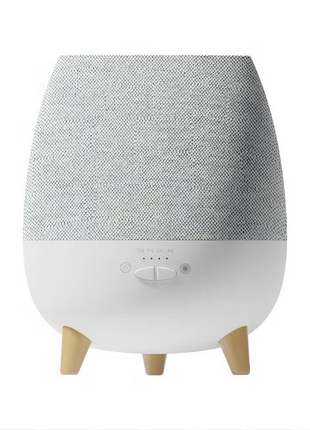 2-in-1 Ultrasonic Aroma Diffuser 300ml – ABS Humidifier with LED Night Light – Brown Fabric Finish