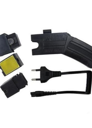 Self‑Defence Shooting Stun Gun 80 000 V – 3 Cartridges + Laser + Carry Case – Compact 15×6×3 cm Rechargeable