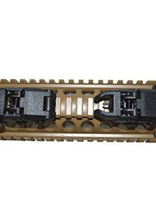 Folding Front & Rear Backup Sights Set – 20mm Rail Mount – Flip-Up Polymer Airsoft Sights – Dual Fiber Optic – Black