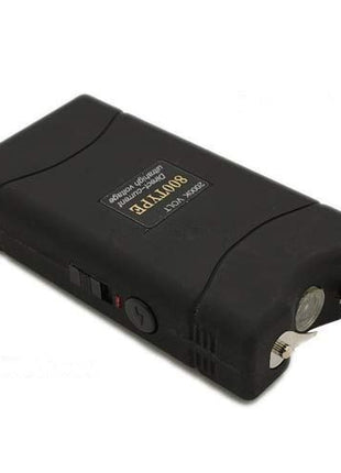 Mini Stun Gun 2500kV with LED Flashlight – Rechargeable Compact Personal Defense Tool – Black