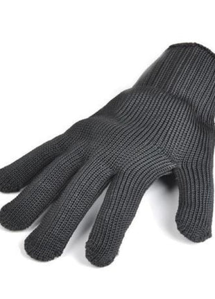 Anti‑Cut Safety Protective Gloves – Stainless Steel Wire + Polyester Blend, Average Size, Black (1 Pair)