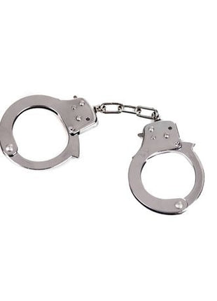 Chain Link Handcuffs Stainless Steel – Double Locking Law Enforcement Restraints with 2 Keys – Silver