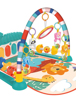 Piano Fitness Rack Baby Play Mat – Multi-Function Blue