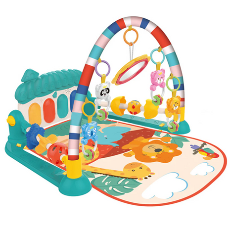 Piano Fitness Rack Baby Play Mat – Multi-Function Blue