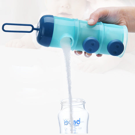 3-Layer Baby Formula Dispenser 180g – BPA-Free Snack Storage Container – Pig Design