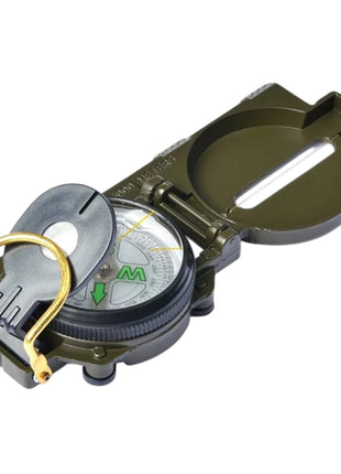 Lensatic Compass Liquid-Filled with Luminous Letters – Rotating Bezel & Sighting Wire