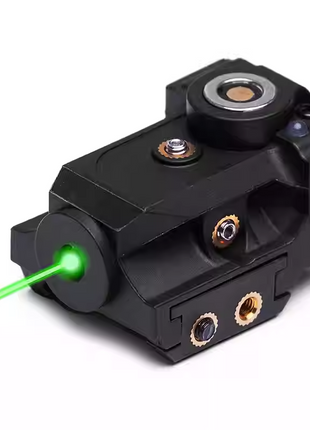 Green Dot Sight 1.8″×1.1″×1.7″ Compact Green Laser <5 mW Rechargeable Black Nylon