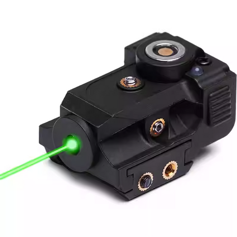 Green Dot Sight 1.8″×1.1″×1.7″ Compact Green Laser <5 mW Rechargeable Black Nylon